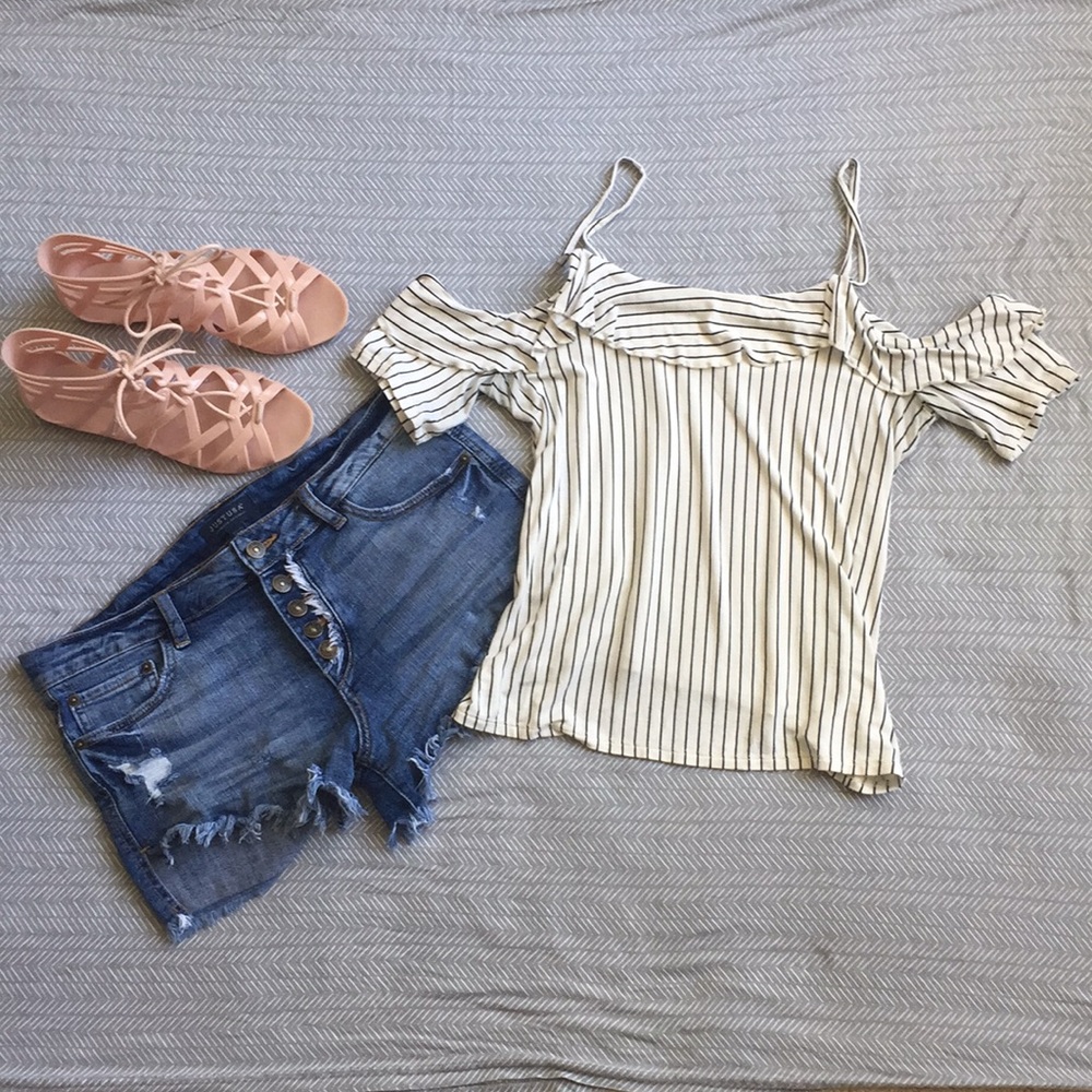 Super Soft Cold Shoulder Tank/Tee